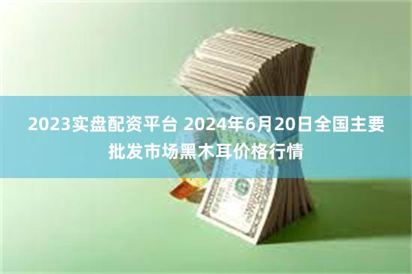 2023实盘配资平台 2024年6月20日全国主要批发市场黑木耳价格行情