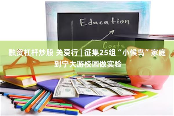 融资杠杆炒股 关爱行 | 征集25组“小候鸟”家庭 到宁大游校园做实验