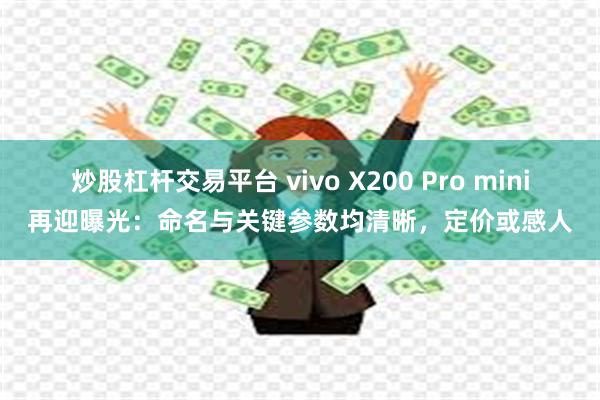 炒股杠杆交易平台 vivo X200 Pro mini再迎曝光：命名与关键参数均清晰，定价或感人